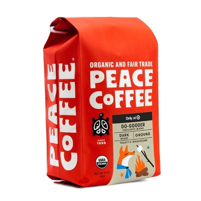 Peace Coffee Do Gooder Dark Roast Coffee – 12oz