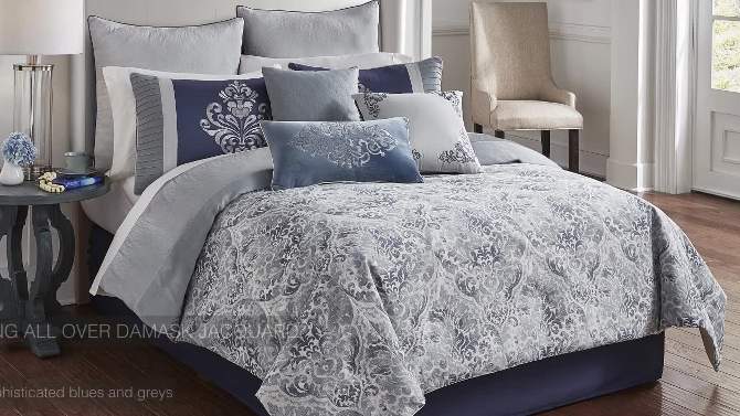 Riverbrook Home Clanton Comforter & Sham Set Blue, 2 of 12, play video