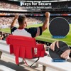 2Pcs Stadium Seats, 20.5in Cozy Bleachers Seat with Anti-Slip Mat & Large Pockets & Cup Holders, Portable Stadium Chair for Outdoor - 2 of 3