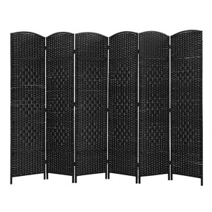 BestMassage 4/6/8 Panel Room Divider Privacy Screen Woven Room Divider Wall - 1 of 4