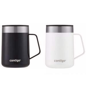 Contigo Streeterville Stainless Steel Mug with Handle, 14oz 2-Pack - 1 of 4