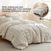 2-3 Pcs Tufted Boho Comforter Set Bed Set GentleSoft Farmhouse Shabby Chic Embroidery Bedding - 2 of 4