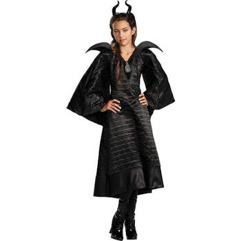 Girls' Maleficent Christening Gown Costume - Size 7-8 - Black