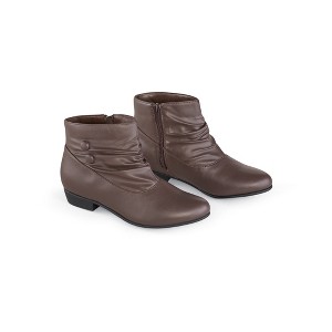 Collections Etc Extra-wide Short Scrunch Boots - 1 of 4