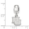 Black Bow Jewelry Sterling Silver Marquette Golden Eagles NCAA Bead Charm - 3 of 4