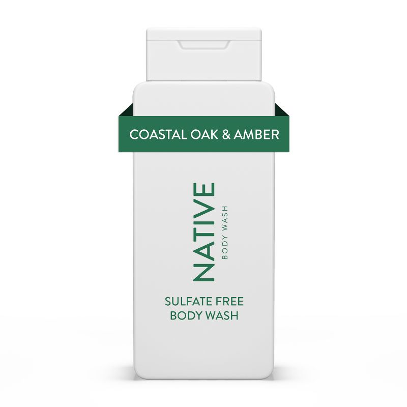 Native Body Wash - Coastal Oak &#38; Amber - Sulfate Free - 18 fl oz, 1 of 7