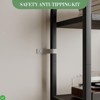 Arched 5-Tier Bookshelf, Tall Bookcase for Books, CDs, and Decor, Home Office or Bedroom/Living Room Display Shelf - 4 of 4