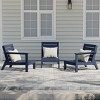 WestinTrends Avalon Outdoor Patio 3-Piece HDPE Deep Seating Sectional Sofa - 2 of 4