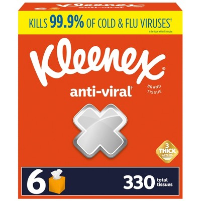 Kleenex Anti-Viral 3-Ply Facial Tissue - 55ct