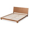 Haines Wood Platform Bed Brown - Baxton Studio - image 3 of 4