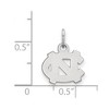 Black Bow Jewelry 10k White Gold North Carolina Tar Heels NCAA Extra Small Pendant - 2 of 3