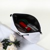 Unique Bargains Large Capacity Zipper Personalized Small Makeup Bag White - 2 of 4