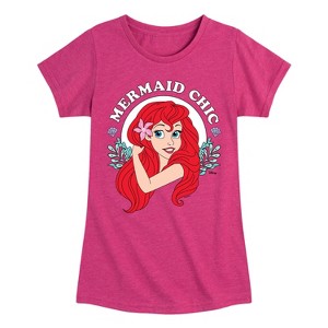 Girls' - Disney - Ariel Fitted Short Sleeve Graphic T-Shirt - 1 of 4