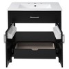 Grungis Bathroom Vanity with Ceramic Sink,Modern Bathroom Storage Cabinet with Ample Storage for Small Bathrooms - 4 of 4
