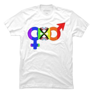 Adult Design By Humans Unified Pride Symbol Rainbow By T-Shirt - 1 of 2