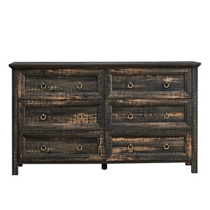 Hommoo Farmhouse 6 Drawers Dresser for Bedroom - 1 of 3