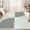 Washable Geometric Area Rug, Modern Arch Pattern Non-Slip Soft Carpet for Living Room, Bedroom, Kitchen, Home Office - 2 of 4