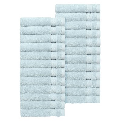Linum Home Textiles 100% AEGEAN Long Staple Turkish Cotton STARLIGHT Terry Washcloths (Set of 24)