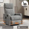 GDFStudio Briar Modern 360° Swivel Upholstered Heat Massage Manual Recliner with Rocker - 3 of 4