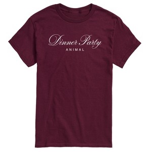 Men's - Instant Message - Dinner Party Animal Short Sleeve Graphic T-Shirt - 1 of 4