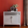LunaLulinlk Kitchen storage sideboard and buffet server cabinet-White - 2 of 4