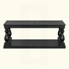 KIGFTSOD Vintage Coffee Table with Artistic Vase Column Legs and Luxurious Pine Veneer for Living Room, Study Room - 4 of 4
