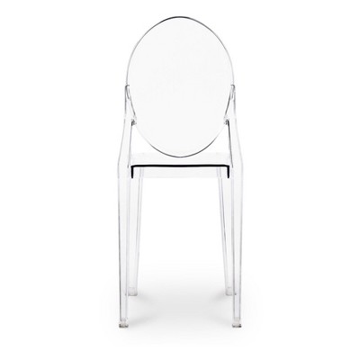 HomeRoots Clear Dining Side Chair