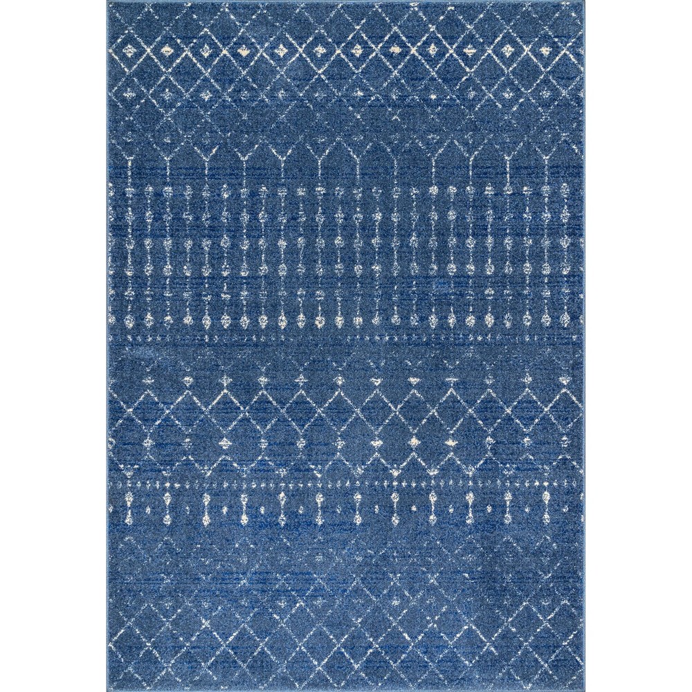  Moroccan Blythe Area Rug Dark Blue