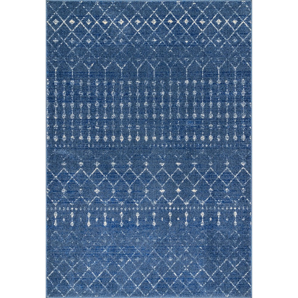 5'x7'5in Moroccan Blythe Area Rug Dark Blue - nuLOOM