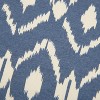 18"x18" Ikat Square Throw Pillow Cover Blue - Rizzy Home: Cotton Canvas, Zipper Closure, Indoor Use - 3 of 4