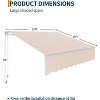 coucheta Retractable Awnings for Patio - Outdoor Sunshade Shelter with UV Protection Fabric, Waterproof Adjustable Roll Out Awning for Deck, Porch - 2 of 4