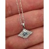 Pompeii3 1/4ct Blue & White Diamond Evil Eye Pendant 14K White Gold W/ 18" Chain & Box - 2 of 4
