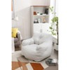 CAVINAS Teddy Fabric Bean Bag Chair,Lazy Floor Sofa Chair with Memory Sponge,Cozy Lounge Chair for Living Room - 4 of 4