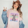 Simply Sage Market Women's Easter Stacked Leopard Bunny Short Sleeve Graphic Tee - 2 of 3