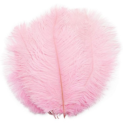 Baby Pink Ostrich Feather Fluffy Wedding Costume Party Centerpiece Craft Decor 