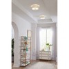 Progress Lighting Inspire 1-Light LED Flush Mount, Brushed Nickel, Linen Shade - 3 of 4