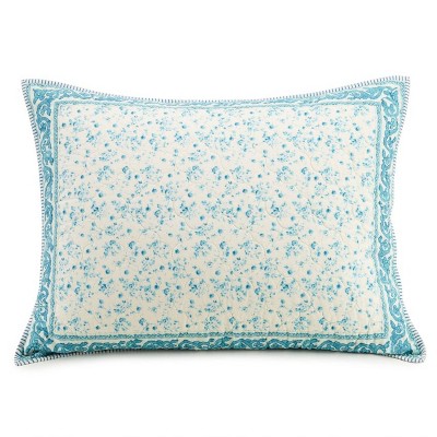 King Felicity Sham White/Turquoise - Jessica Simpson