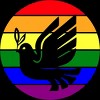 Design By CreativeHT Humans Dove Olive Branch Rainbow Pride By CreativeHT T-Shirt - 2 of 2
