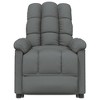 VidaXL Massage Chair Dark Gray Fabric - 3 of 4