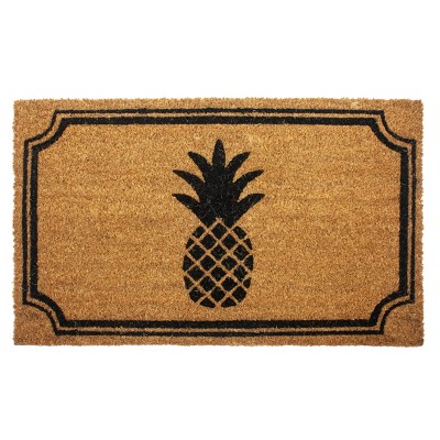 1'5 x 2'5 Diamond Indoor/Outdoor Coir Doormat Natural/Black - Entryways