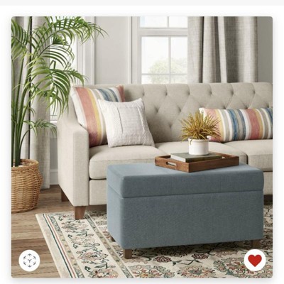 Essex Double Storage Ottoman - Threshold™ : Target