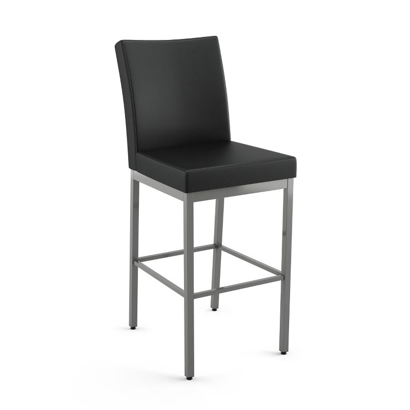 Amisco Perry Upholstered Barstool Black/Gray, 1 of 8