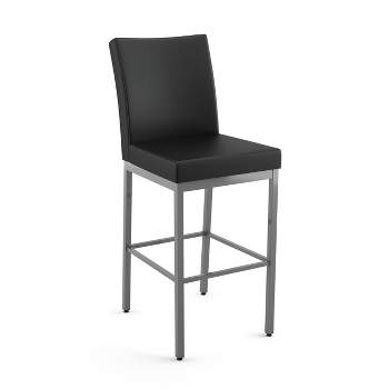 Amisco Perry Upholstered Barstool Black/Gray