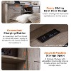 SinCiDo Farmhouse Full Size Bed Frame w/Storage Bookcase Headboard & Charging Station, Wood Platform Bed w/Wood Slat Support - 3 of 4