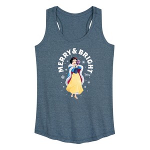 Women's - Disney - Merry And Bright Snow White Graphic Racerback Tank - 1 of 4