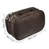 Unique Bargains Cosmetic Bag Travel Makeup Bag Cosmetic Brush Organizer Skin Care Storage Bag for Women 7.87"x4.72"x3.15" 1 Pc - 4 of 4