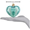 Old World Christmas Blown Glass Ornament for Christmas Tree, Baby Boy Footprint Heart - 4 of 4