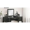 CAVINAS Vanity Desk with Mirror Dressing Table with Flip-top Mirror, Storage Drawers, Makeup Desk with Tufted Seat Stool for Apartment - 4 of 4
