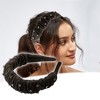 Unique Bargains Women's Rhinestone Faux Crystal Headband Hair Accessories 1.57 Inch Wide 1 Pc - 2 of 4