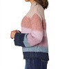 Women's Soft long sleeve metallic accent sweater multi color striped sweater - HIDDEN - 2 of 4